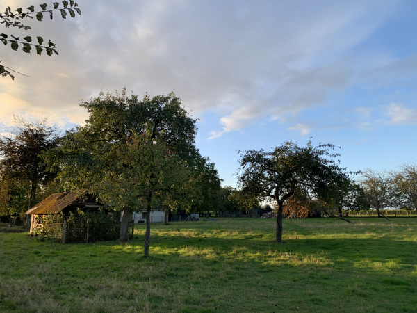 Nous traversons le hameau de la Mare Ferrand sur les petites routes de Hauville.
