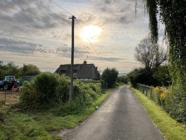 Dans le Marais Vernier, nous suivons le Chemin du Roy.