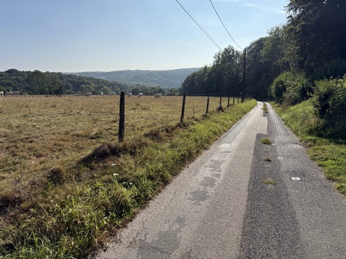 Nous jouons aux montagnes russes avec maintenant la descente de la route du Chouquet.