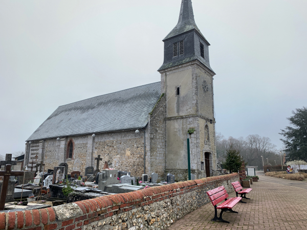 Nous voilà de retour à Ablon, dont on voit ici l'église Saint-Pierre-ès-Liens (XVe XVIe).