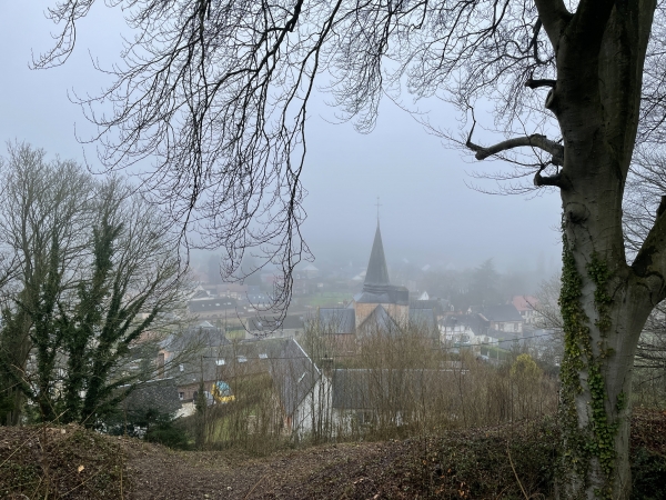 Vue sur le village depuis le château.