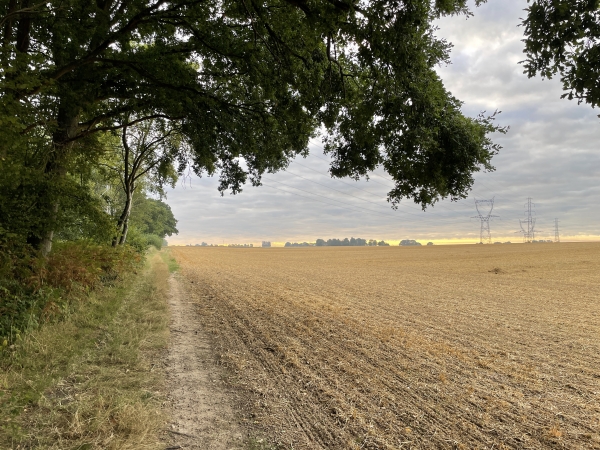 Nous sortons de Catelon par la rue du Site Gallo-Romain et le chemin Landry.