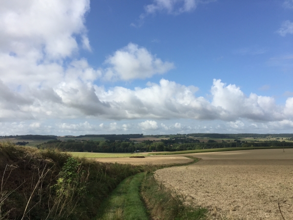 Nous montons sur le coteau nord de l'Eaulne.