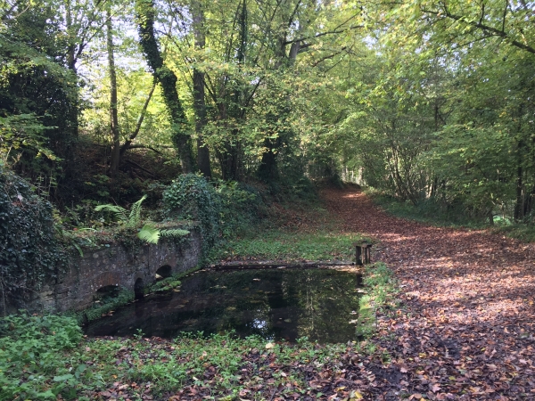 Ancien lavoir du château de Lillebec sur le Chemin du Milieu.