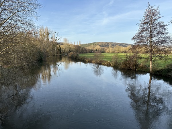 Traversée de l'Eure à la Croix-Saint-Leuffroy.