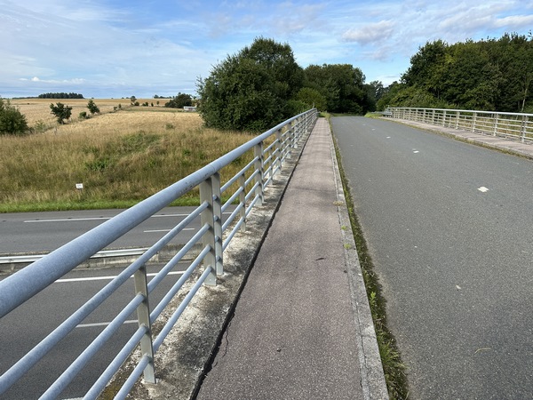 Passage de l'A29 par la route de Yerville.