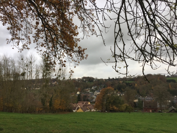 Nous redescendons vers Longueville par la route de Creppeville.