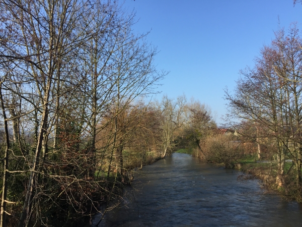 Nous traversons l'Eaulne à Bellengrevillette.