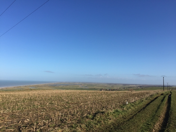 Sole du Pain d'Epice sur le GR120 au-dessus des Côtes d'Onival.