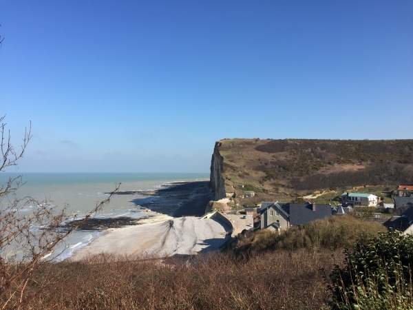 Sentier des Douaniers, regard arrière vers les Petites-Dalles.