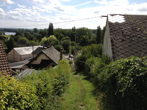 Après avoir fait une boucle par la plaine à l'ouest de Flipou, nous redescendons vers Amfreville-sous-les-Monts.