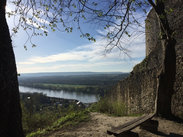 La vue sur la Seine depuis le donjon est époustouflante.