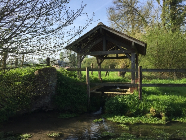 Vivière, ancien lavoir sur le chemin du Brimbec.