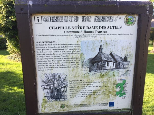 Hautot-l'Auvray, chapelle Notre-Dame des Autels.