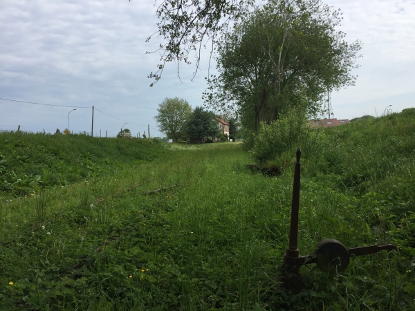 Froberville, ancienne voie ferrée de la ligne des Ifs à Etretat.