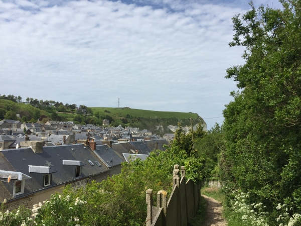 Arrivée à Yport par le GR 21.