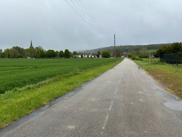 Rue du 8 Mai à l'entrée de Léry.