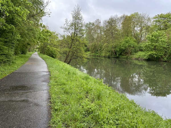 Nous avons retrouvé la Voie Verte Seine Eure, et longeons l'Eure.