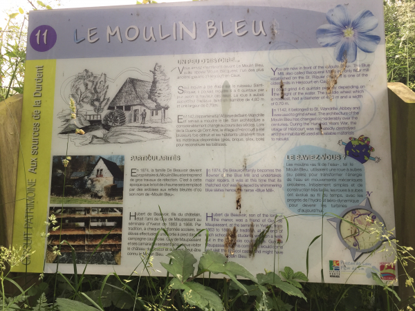 Le Moulin Bleu, ancien moulin à blé et plus ancien moulin d'Héricourt-en-Caux.