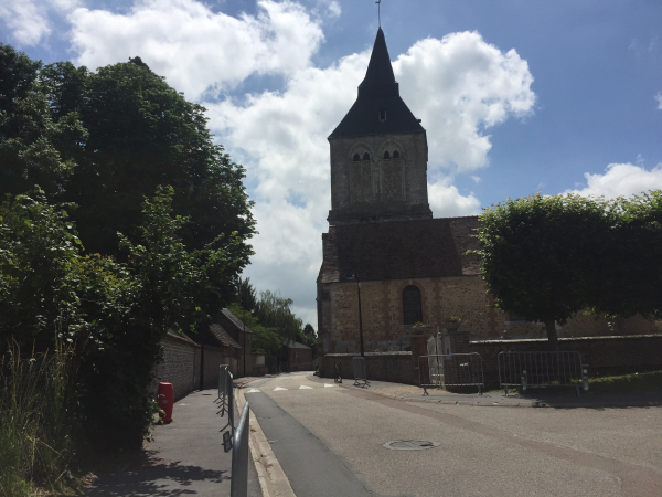 Après une belle montée, nous voilà de retour à Heudebouville.