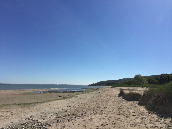 La plage de Pennedepie sur la Côte de Grâce.