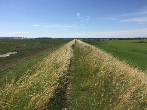 Nous allons suivre la Digue de la Gaîté jusqu'à la Chaussée du Corps de Garde.