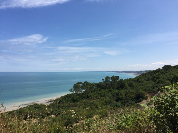 Vue sur la côte depuis le bois des Communes.