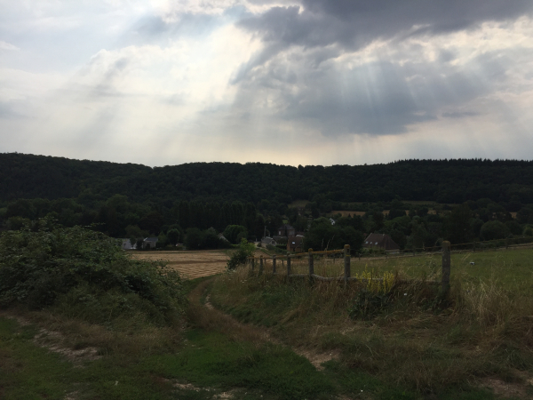 Sentier des Meuniers, regard arrière.