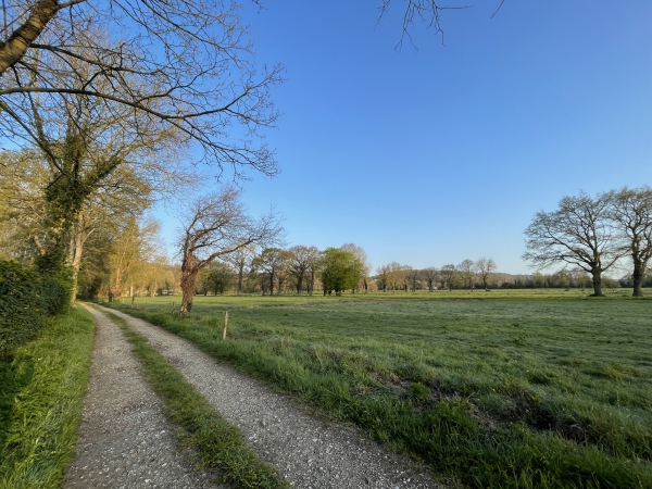 Après le château des Etangs, nous suivons le chemin du Billois pour rejoindre le bord de Seine.