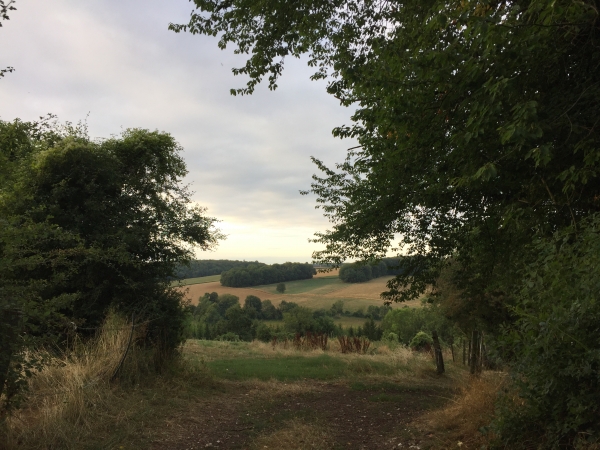 La Haye est en hauteur, nous descendons dans le Val St-Pierre en direction de la route forestière.