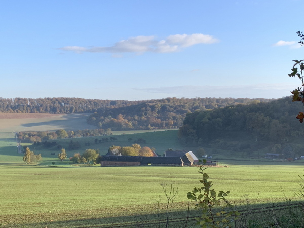 La ferme de La Croix au pied du Mont Robert, sur la commune de Beauvoir-en-Lyons.