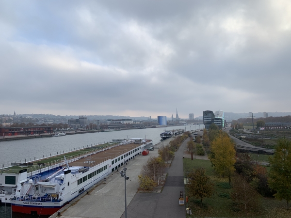 Rouen vue depuis le pont Flaubert.