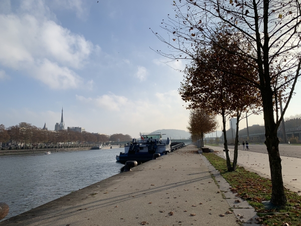 Rouen, quai Cavelier de la Salle.