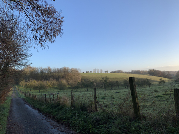 Auzouville-sur-Ry, chemin de la Côte