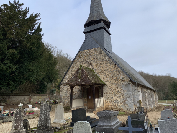 L'église Saint-Nicolas de Caorches-St-Nicolas.