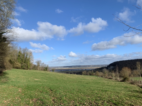 Chemin de l'Epinette, vue sur la Seine.