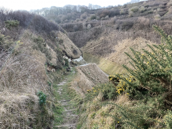 GR 21, descente vers le Val du Prêtre.