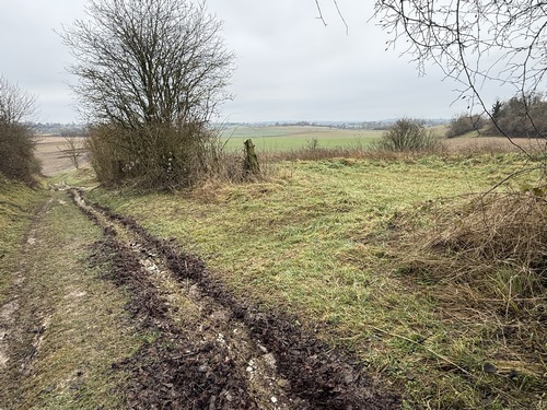 Regard arrière sur les plaines de Roncherolles et Mauquenchy.