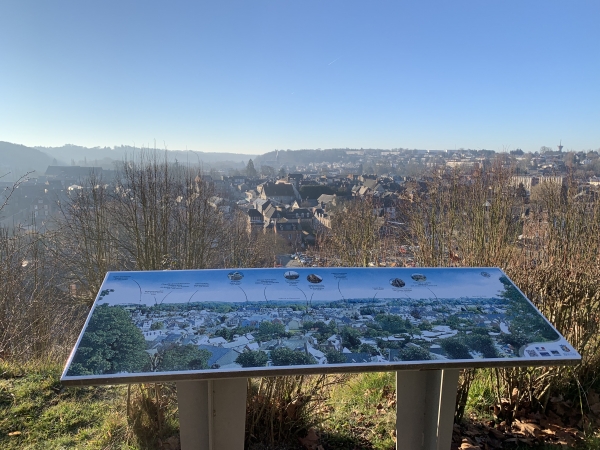 Bernay, Boulevard des Monts, la table d'orientation.