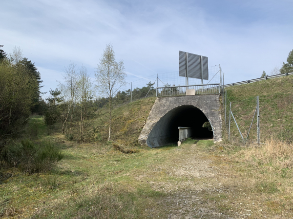 GR26, passage sous l'A28.