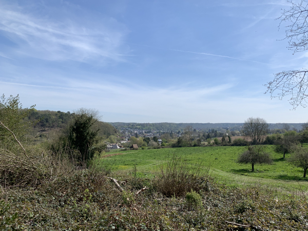 Brionne vue du bois de Bonnechose.