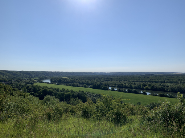 Panorama sur la vallée de la Seine.