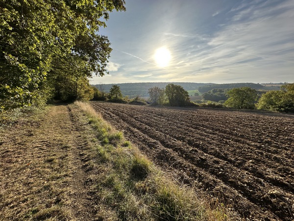Nous traversons Irreville et tournons vers l'est, en direction de l'Eure.