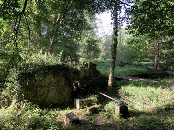 Ancienne roue à eau sur la Risle.