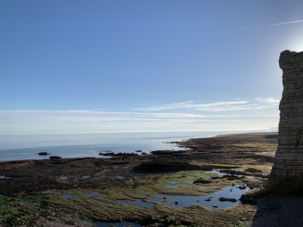 Le platier en direction du nord.