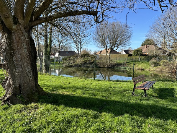 St-Jacques-sur-Darnetal, la mare des Vergers de St-Jacques.