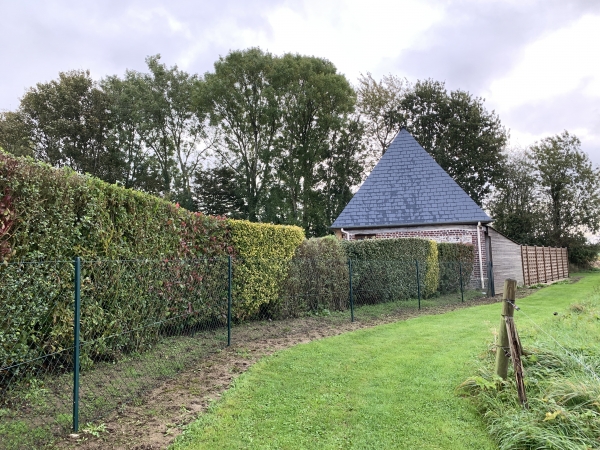 En bordure du village le chemin donne une impression de moquette confortable. Ca c'est de l'entretien !