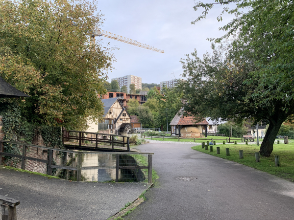 Nous arrivons au niveau du four à pain et du moulin de la Pannevert.