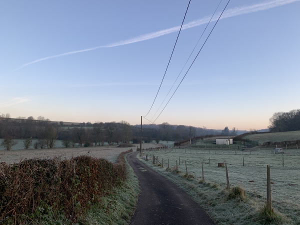 Nous partons du parking de la mairie en direction de la station de pompage.