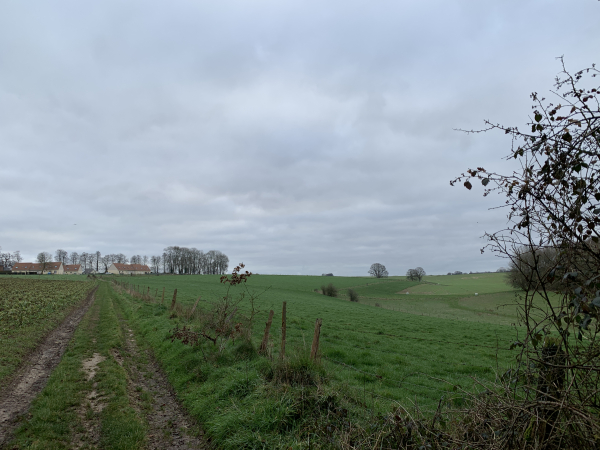 Nous arrivons sur le plateau agricole, à proximité du hameau du Bocage.